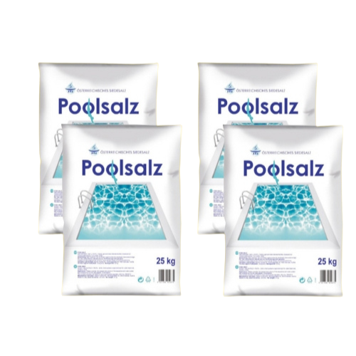 Poolsalz | 4 x 25kg Sack | Salz aus Österreich