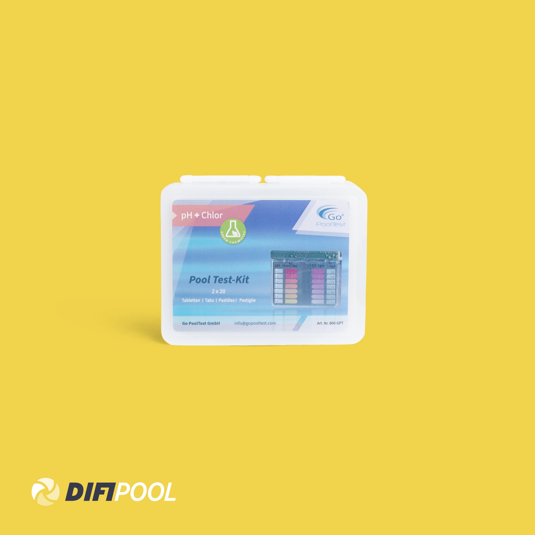 DIFI POOL Test-Kit für Chlor und pH-Wert